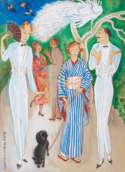 Peacocks by Nils von Dardel